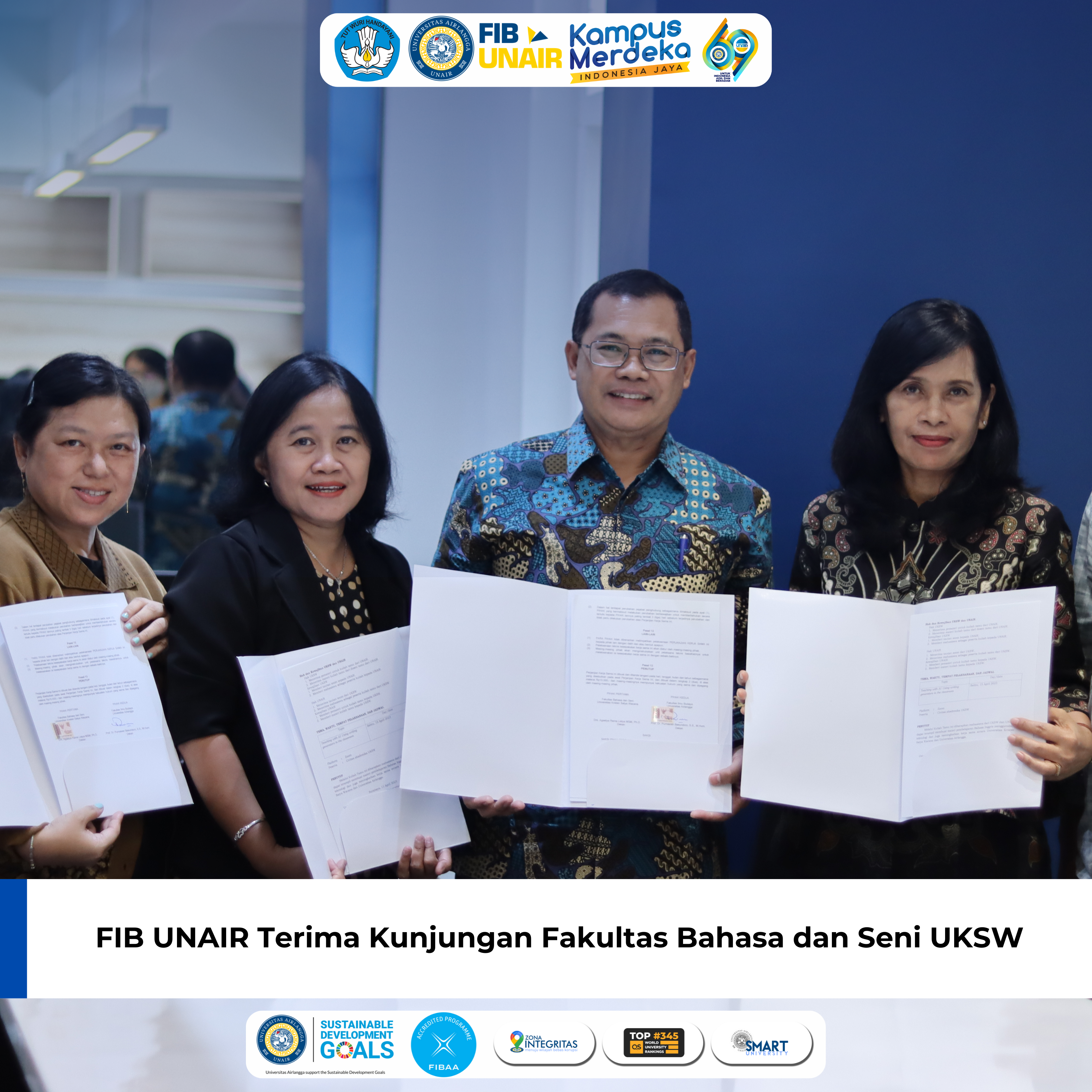 FIB UNAIR and UKSW Faculty of Languages and Arts Collaborate