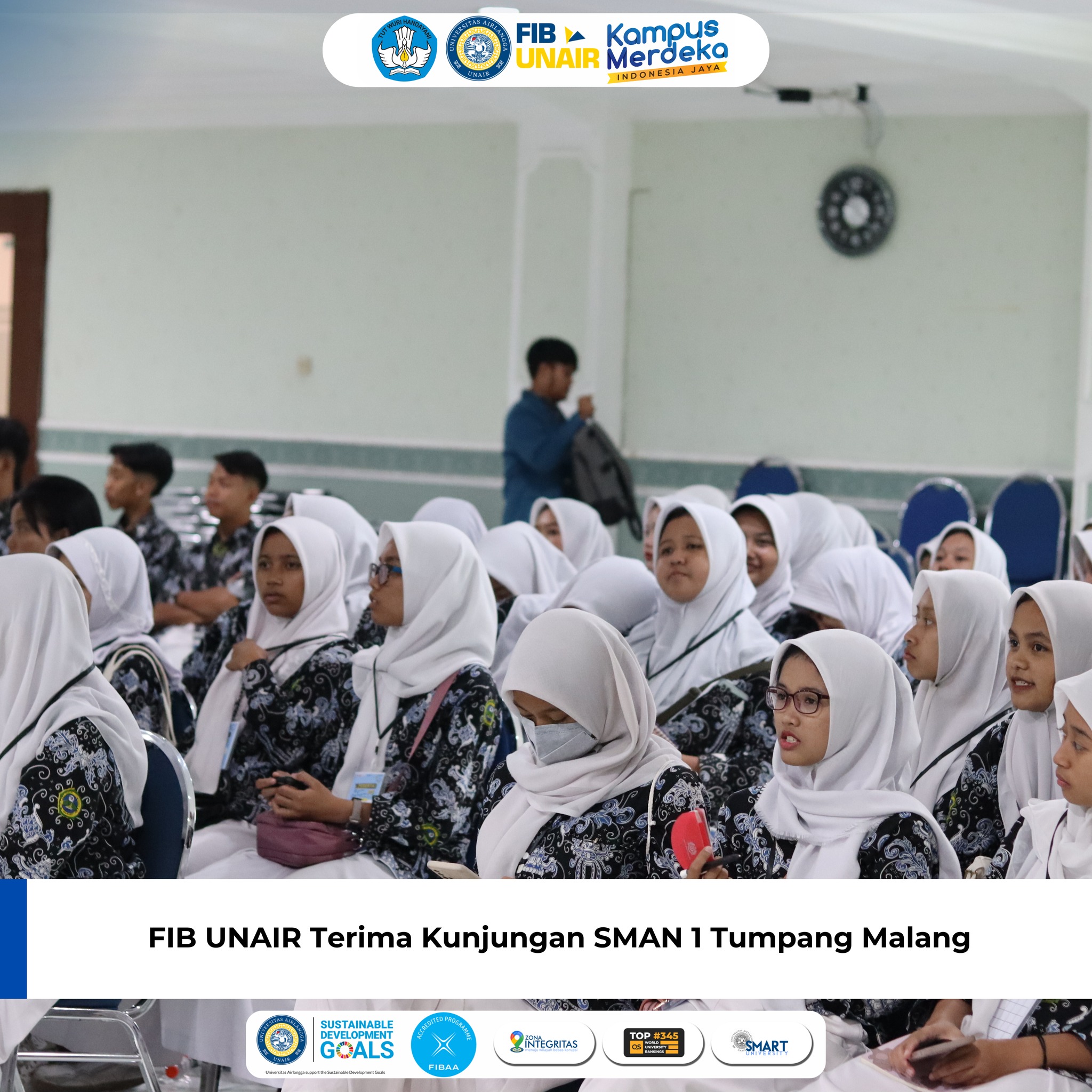 FIB UNAIR Receives a Visit from SMAN 1 Tumpang Malang