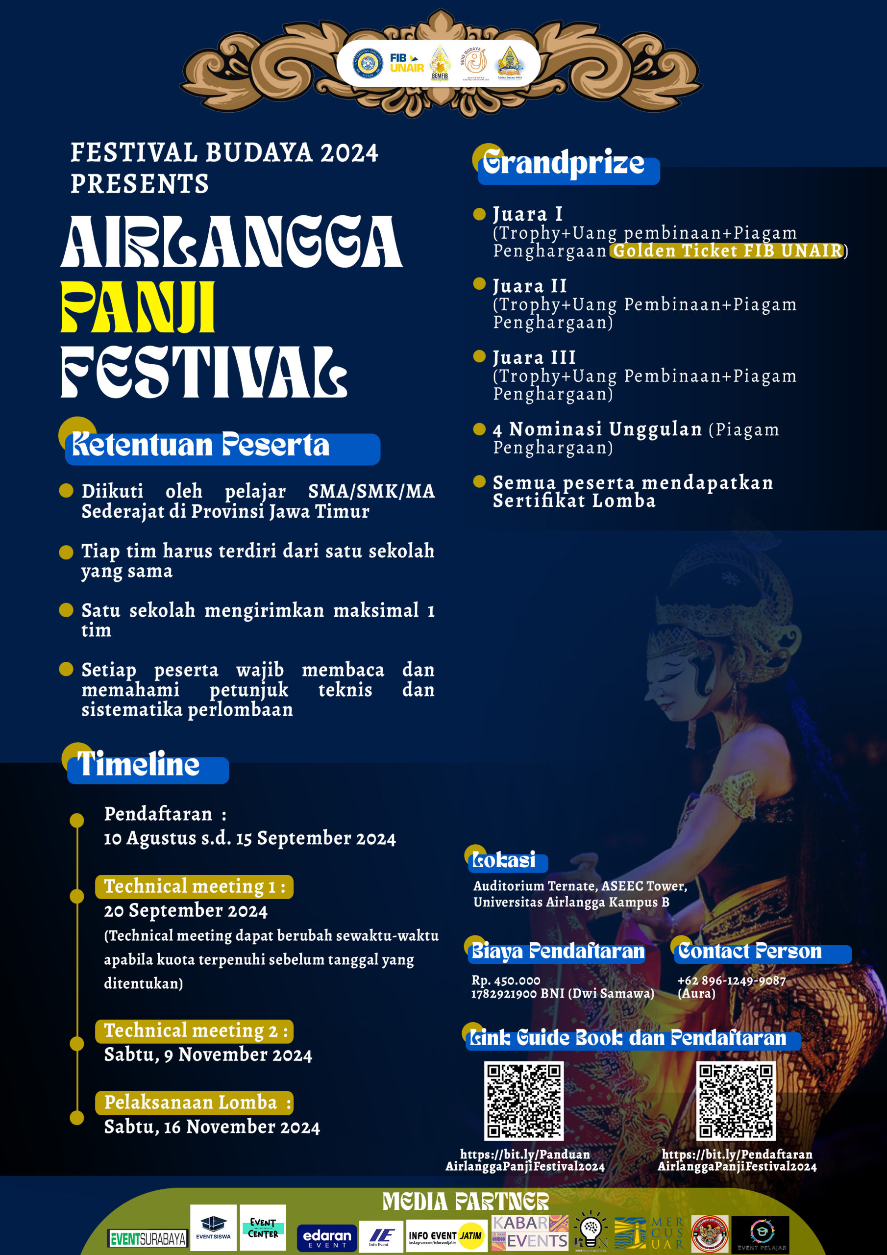 2024 Cultural Festival: Airlangga Panji Festival Registration Opens